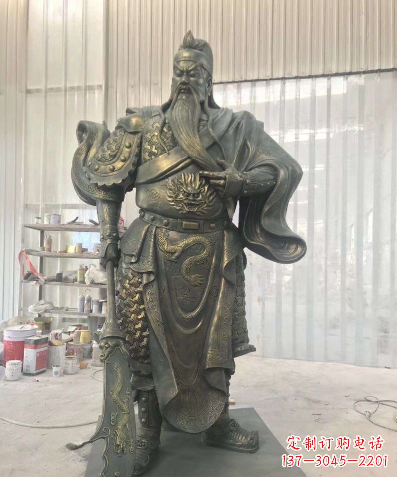 泉州关公铜雕–传承古老的英雄气概