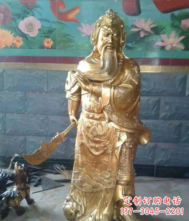 泉州精美铜雕关公雕塑