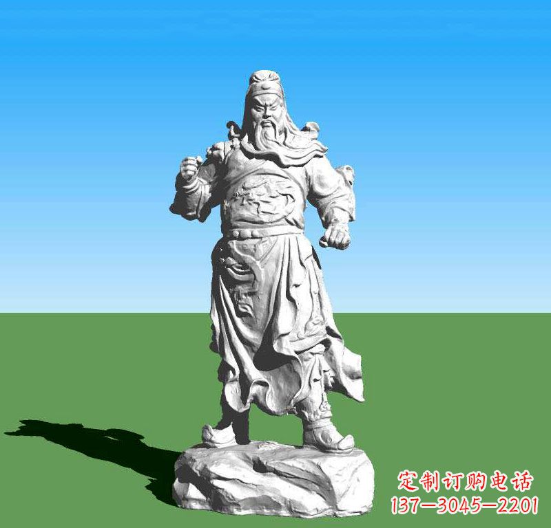 泉州关云长关羽雕塑,让关羽永驻古代