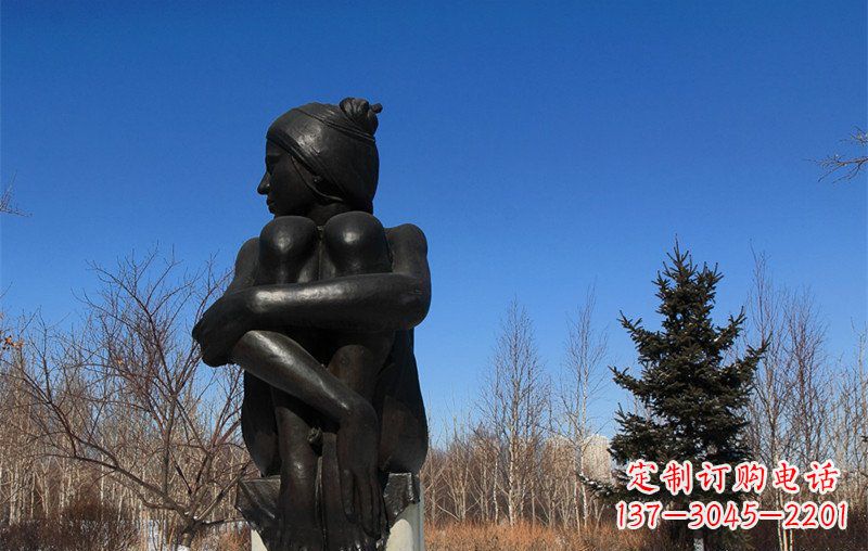 泉州浪漫优雅的女孩铜雕