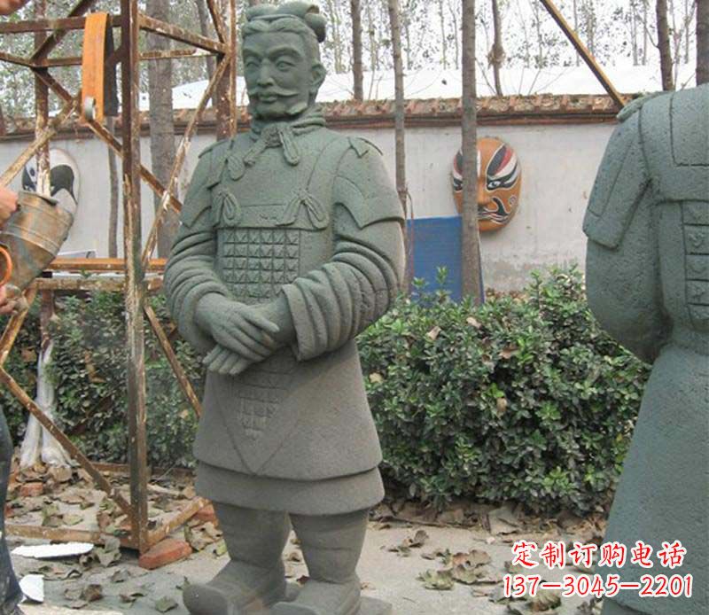 泉州蓝鼎中领雕塑|广场兵马俑石雕