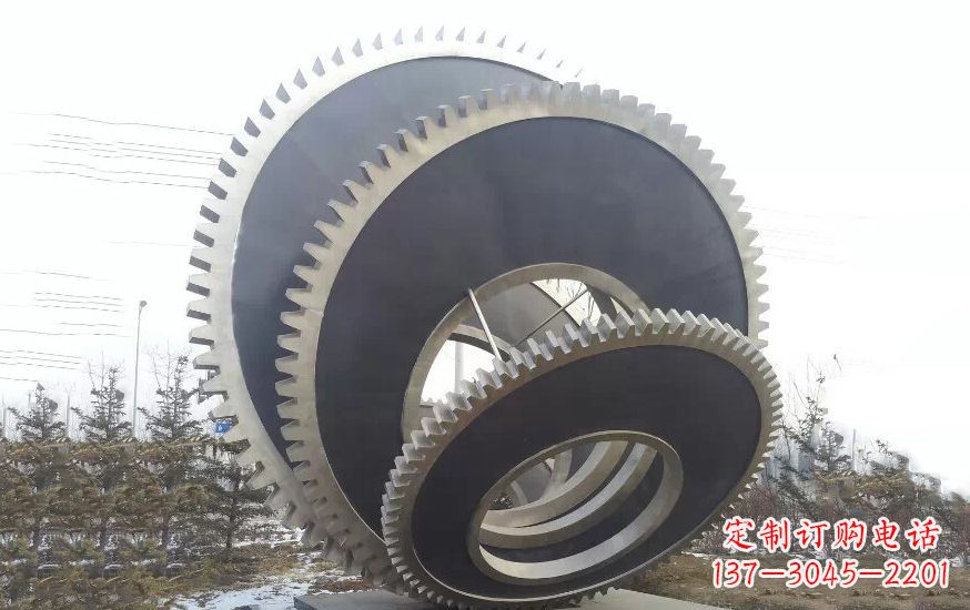 泉州大型不锈钢齿轮雕塑