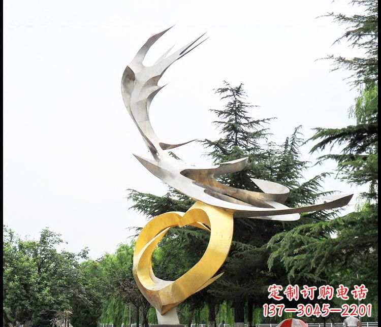 泉州典雅凤凰抽象雕塑