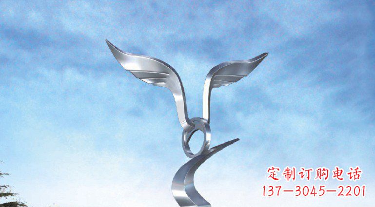 泉州中领雕塑出品:不锈钢海鸥雕塑
