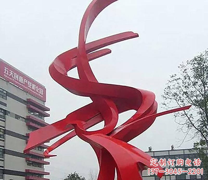 泉州不锈钢抽象飘带雕塑