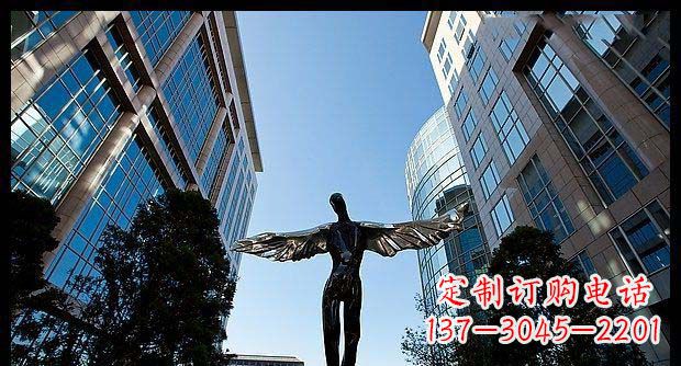 泉州精美不锈钢抽象天使雕塑