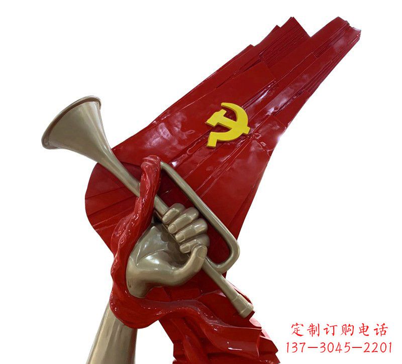 泉州优质不锈钢党旗雕塑