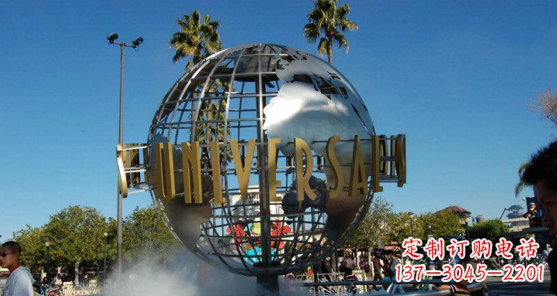 泉州广场不锈钢地球雕塑 (3)