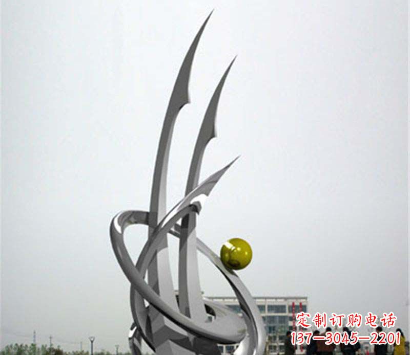 泉州广场不锈钢帆船抽象雕塑