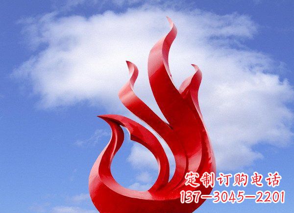 泉州广场不锈钢凤凰雕塑 (2)
