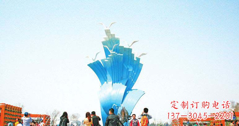 泉州光彩熠熠的海鸥雕塑