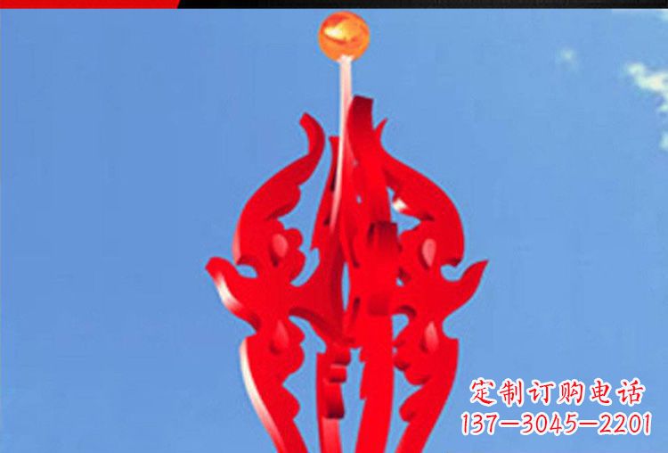 泉州中领雕塑:唯美飘拂的不锈钢火苗雕塑
