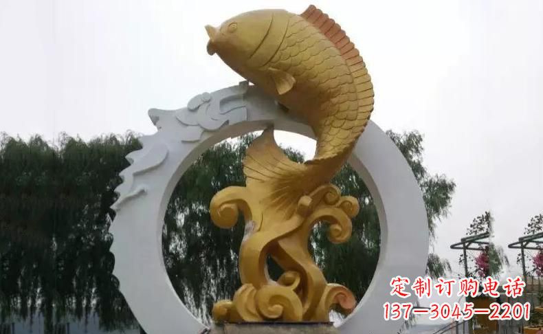 泉州令人惊叹的不锈钢金龙鱼雕塑