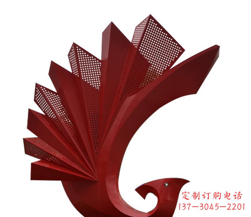 泉州装点空间的定制孔雀雕塑