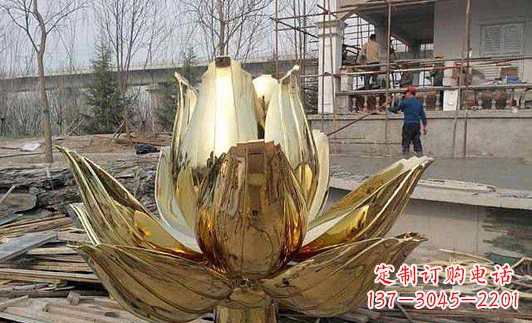泉州广场不锈钢莲花雕塑
