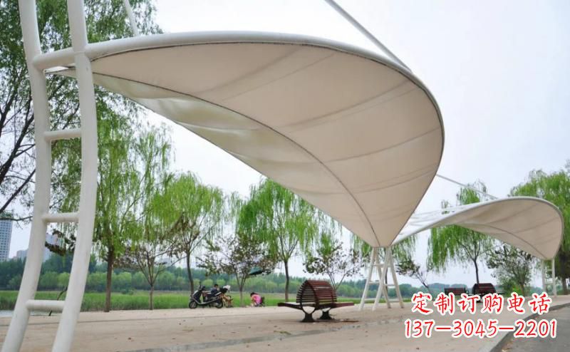 泉州广场不锈钢凉亭雕塑