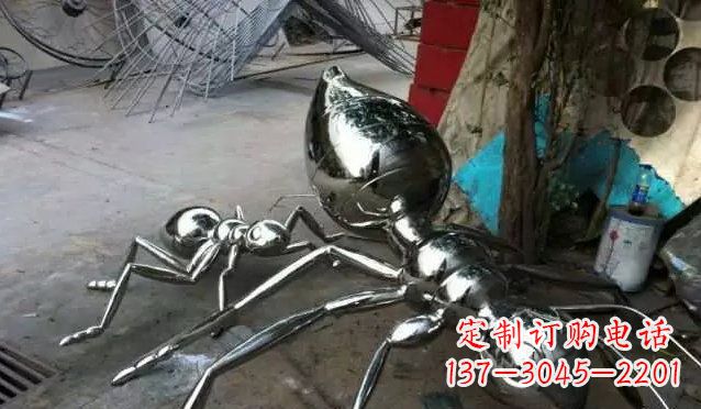 泉州中领雕塑|不锈钢蚂蚁雕塑