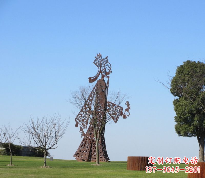 泉州广场不锈钢皮影戏雕塑