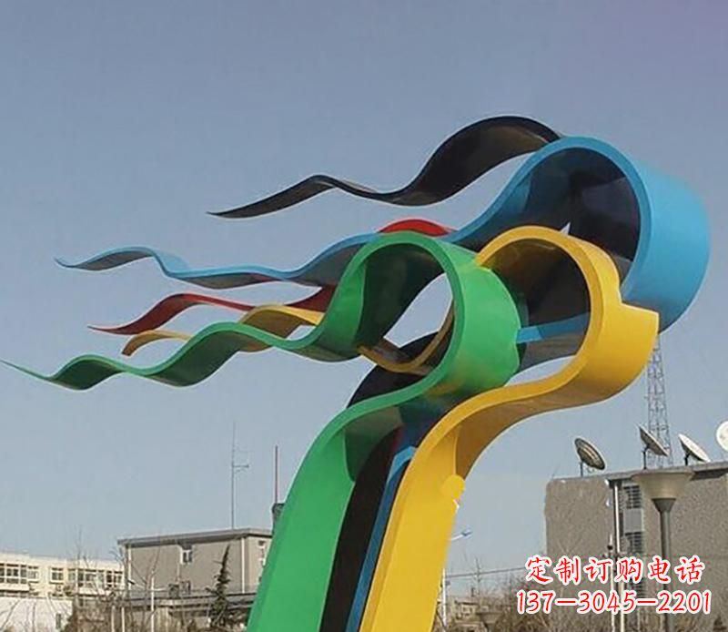 泉州现代时尚飘带景观雕塑