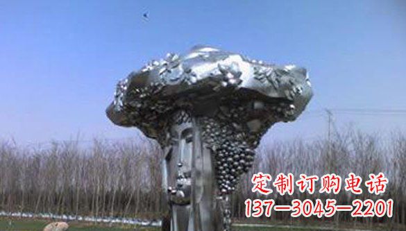 泉州中领雕塑|不锈钢葡萄抽象雕塑