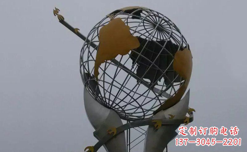 泉州不锈钢大地手托雕塑