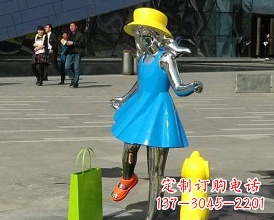 泉州中领雕塑:极致的不锈钢小女孩雕塑