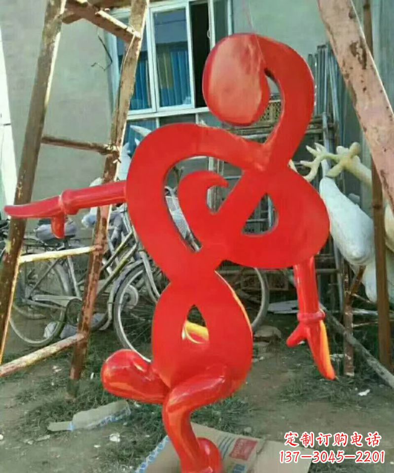 泉州中领雕塑-不锈钢音符抽象雕塑