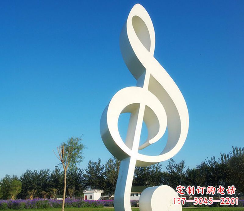 泉州不锈钢音符雕塑,把音乐之美立起来
