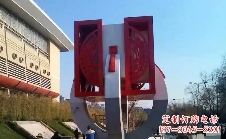 泉州中领雕塑:不锈钢圆环雕塑
