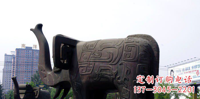 泉州中领雕塑|大象铜雕塑