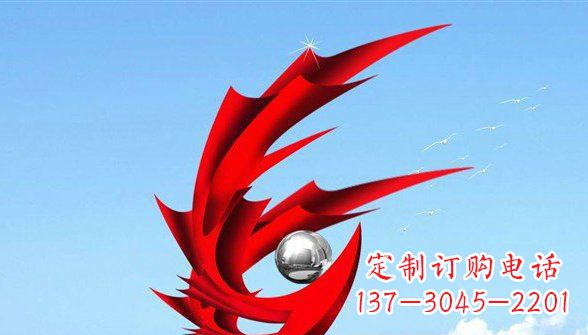 泉州传统凤凰不锈钢雕塑,带来中国传统文化的神秘气息