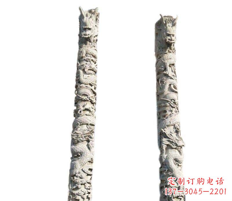 泉州欣赏传统工艺,邀请专业大理石龙柱雕塑