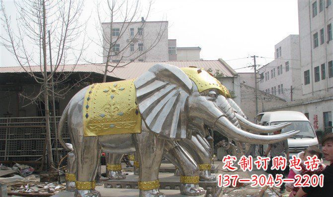 泉州广场大象不锈钢雕塑