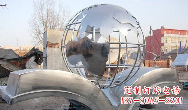 泉州广场地球不锈钢雕塑