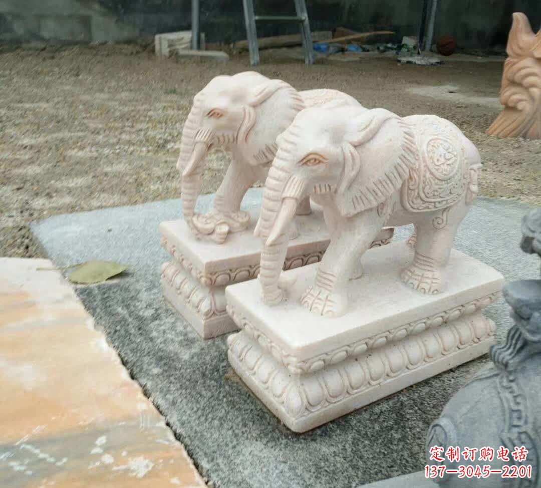 泉州汇聚大象精神的石雕大象