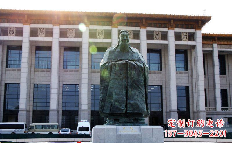 泉州传承中国传统文化的孔子雕塑