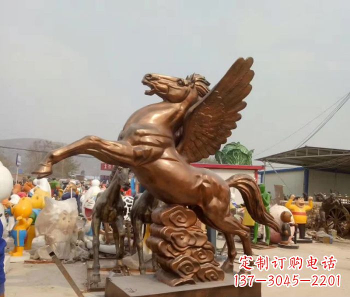 泉州广场飞马铜雕,精美绝伦