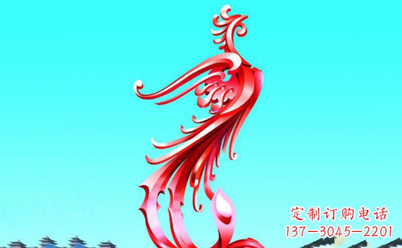 泉州精美的凤凰不锈钢塑料雕塑