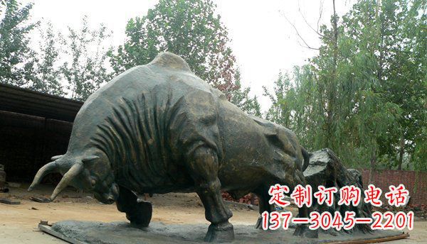 泉州铜雕牛雕塑-领雕塑定制