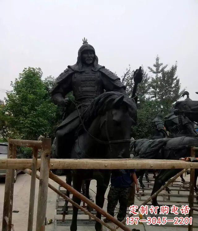 泉州浪漫古将骑马铜雕,让您感受古代将军的风采!