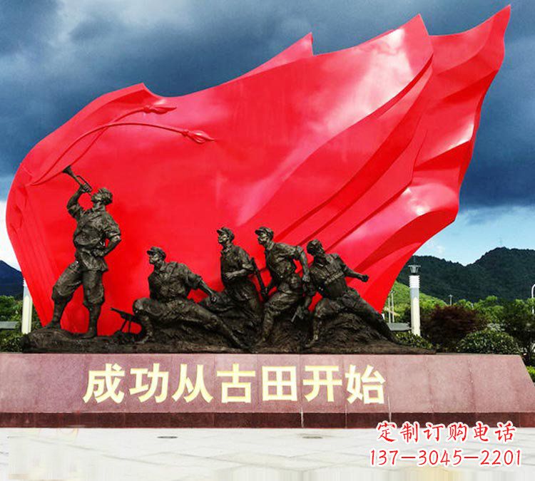 泉州专业打造精美战士铜雕