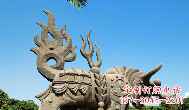 泉州铜牛雕塑,精致美观的热带雕塑