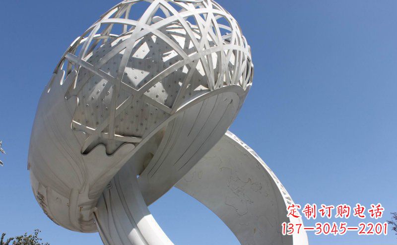 泉州广场戒指不锈钢雕塑 (2)