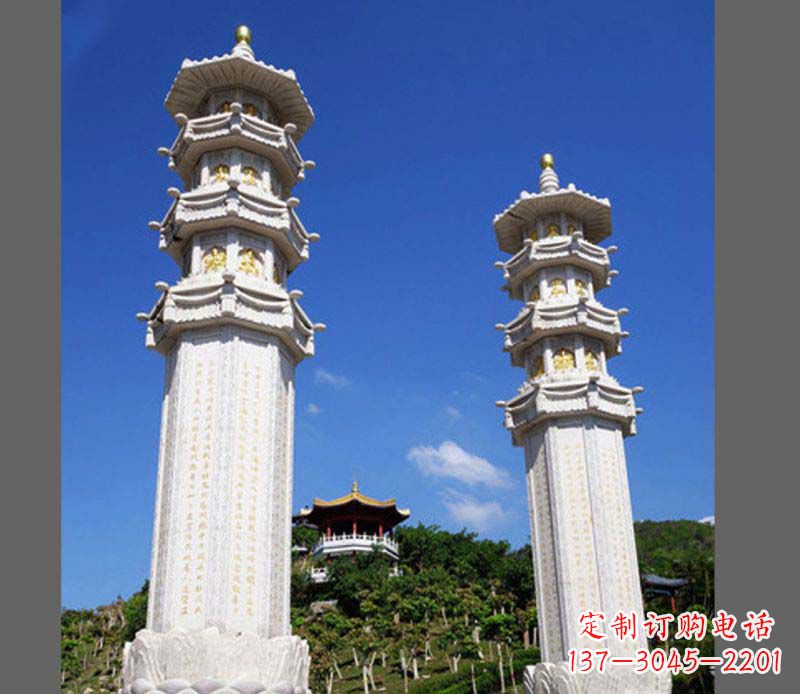 泉州广场景观大理石宝塔石雕