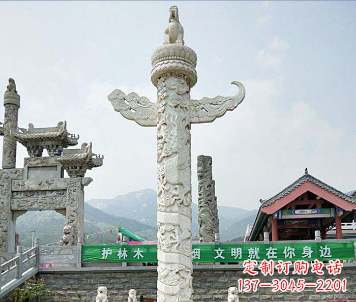 泉州广场景观大理石华表石雕