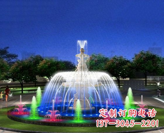 泉州广场景观大型喷泉石雕 (2)