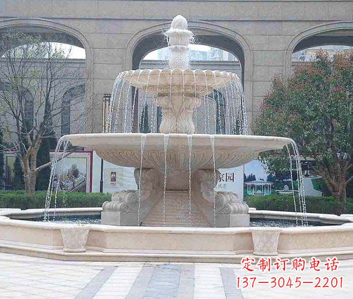 泉州广场景观大型喷泉石雕