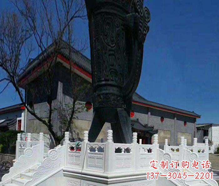 泉州广场景观汉白玉升旗台石雕