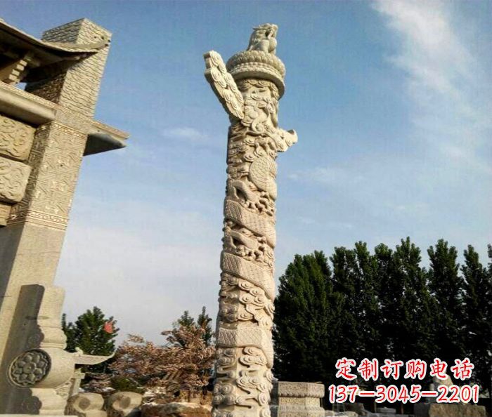泉州广场景观华表石雕 (2)