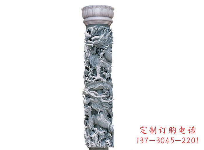 泉州广场景观龙柱石雕 (2)